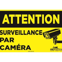 “Attention, surveillance par caméra”, sign