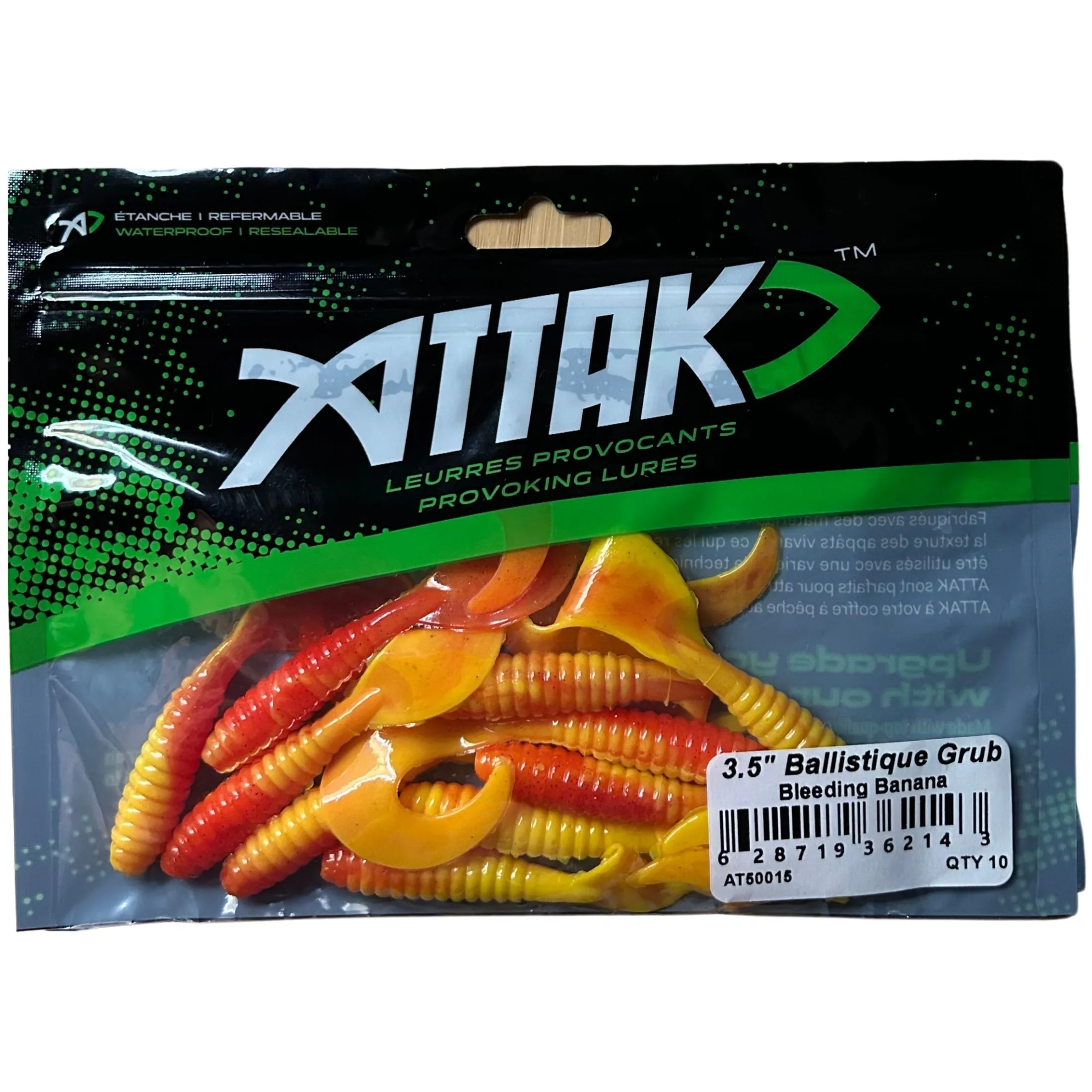 Ballistique Grub Soft baits - 10/pkg