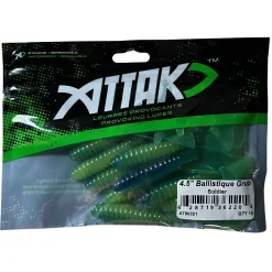 Ballistique Grub Soft baits - 10/pkg^Attak