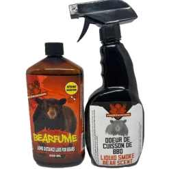 Bearfume and liquid smoke bear scent combo