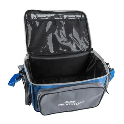 Big format fishing bag with tackle boxes
