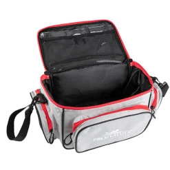 Big format fishing bag with tackle boxes