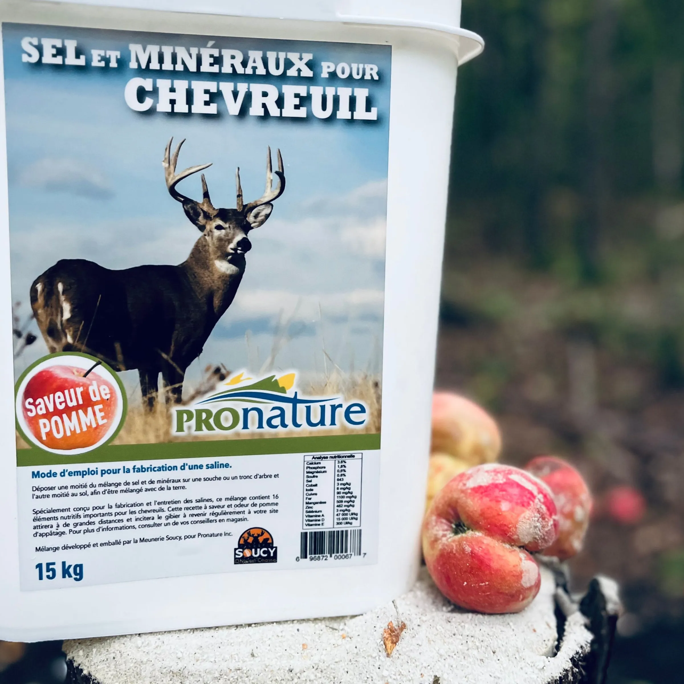 Bucket of salt and minerals for deers - 15 kg^Meunerie Soucy Discount