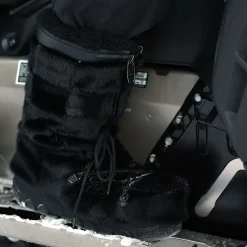 Checked style Seal fur boots - Men’s