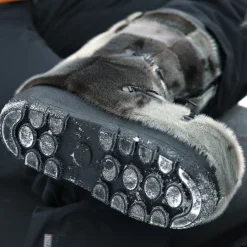 checked style Seal fur boots - Men's