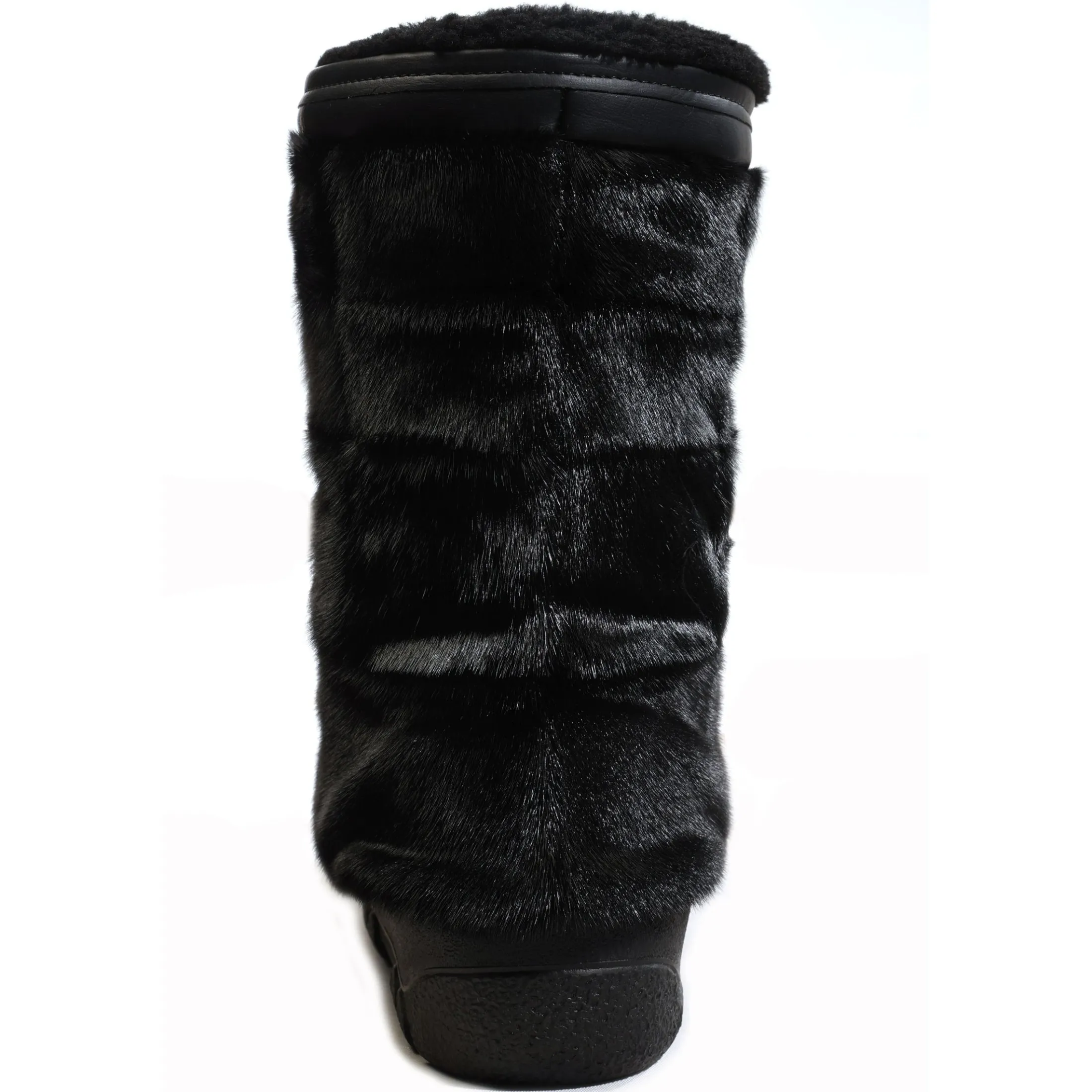 Checked style Seal fur boots - Women's