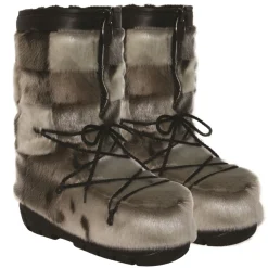 checked style Seal fur boots - Men's^Bilodeau Sale