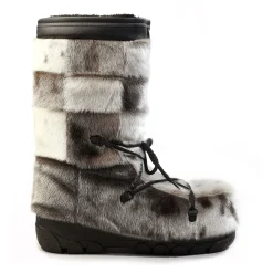 Checked style Seal fur boots - Women's^Bilodeau New