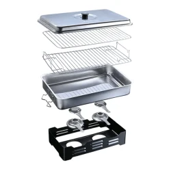 Deluxe 2-burner smoker/Food warmer