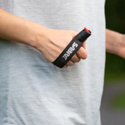 Deterrent pepper for dog attacks with hand strap