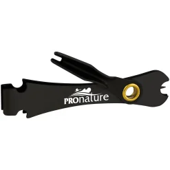 Fishing nippers with knot tool