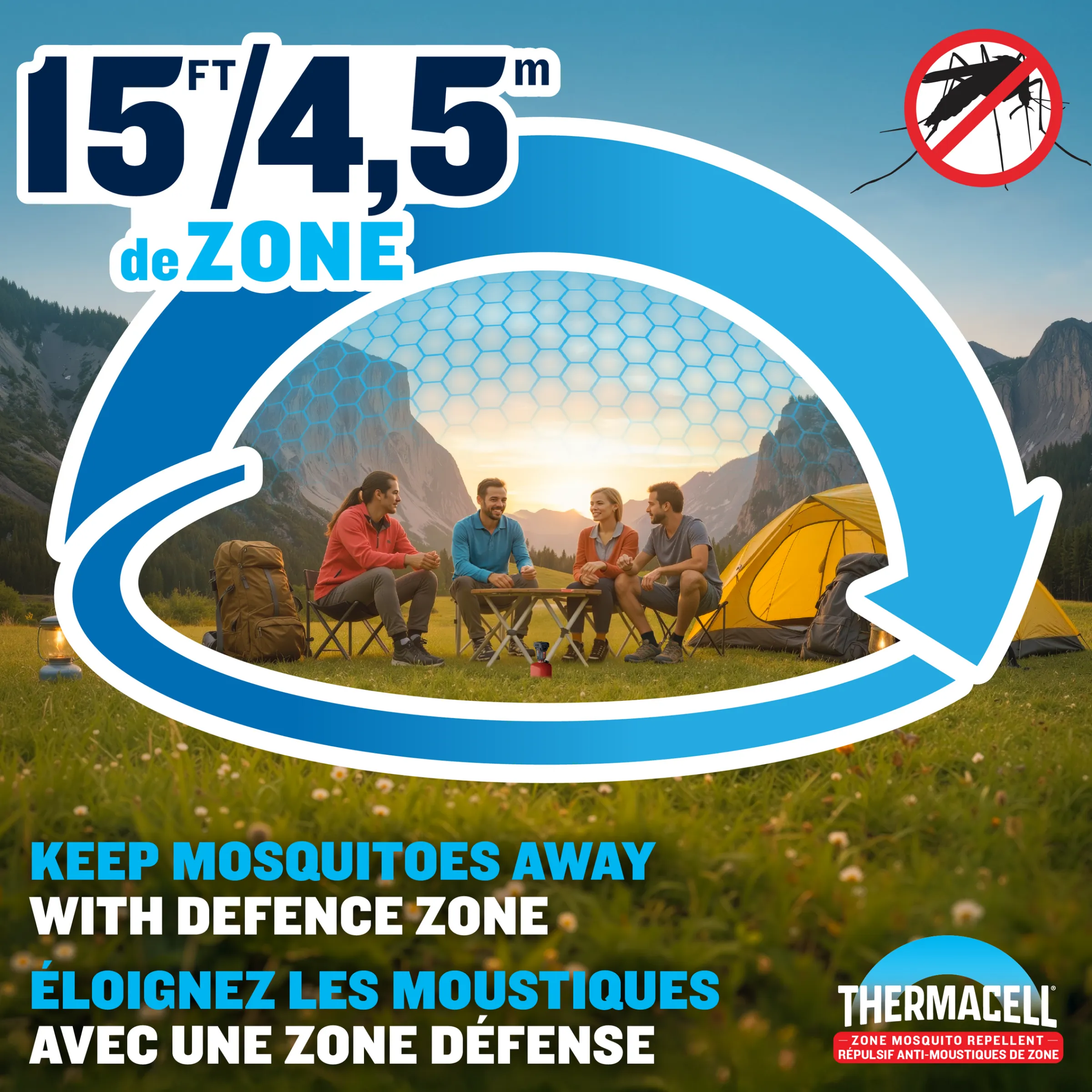 Fuel-ZoneGuard Backpacker Fuel Powered Mosquito Repeller^Thermacell