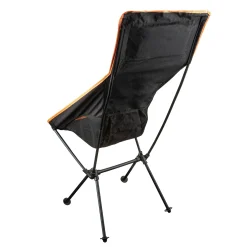 High back foldable aluminum chair