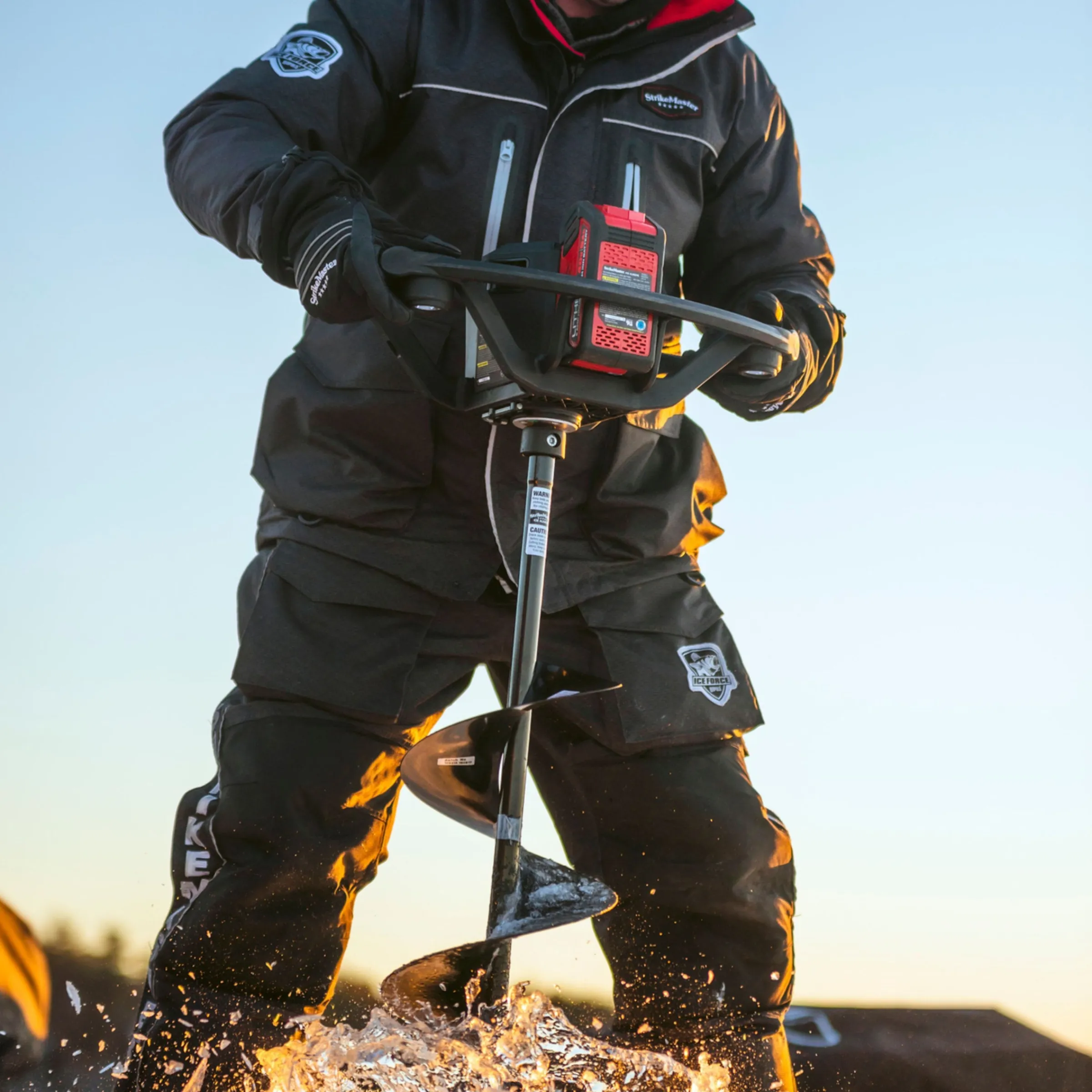 Lithium 24 V Electric ice auger - 8 in^StrikeMaster Discount
