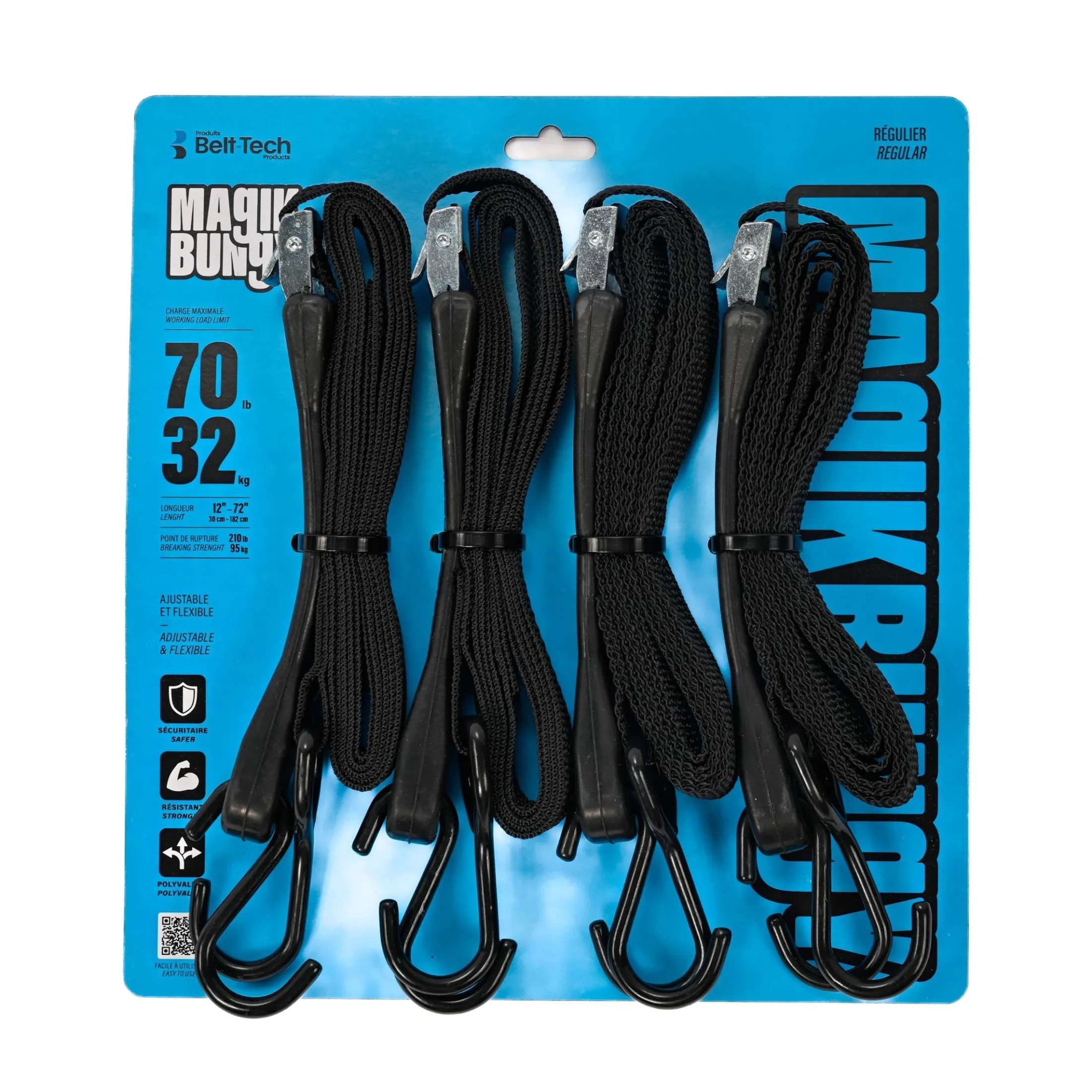 Magik Bungy strap 152mm - Regular - 4/pkg