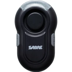 Personal alarm with clip and LED light