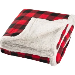 Plaid Polar blanket lined^Pronature