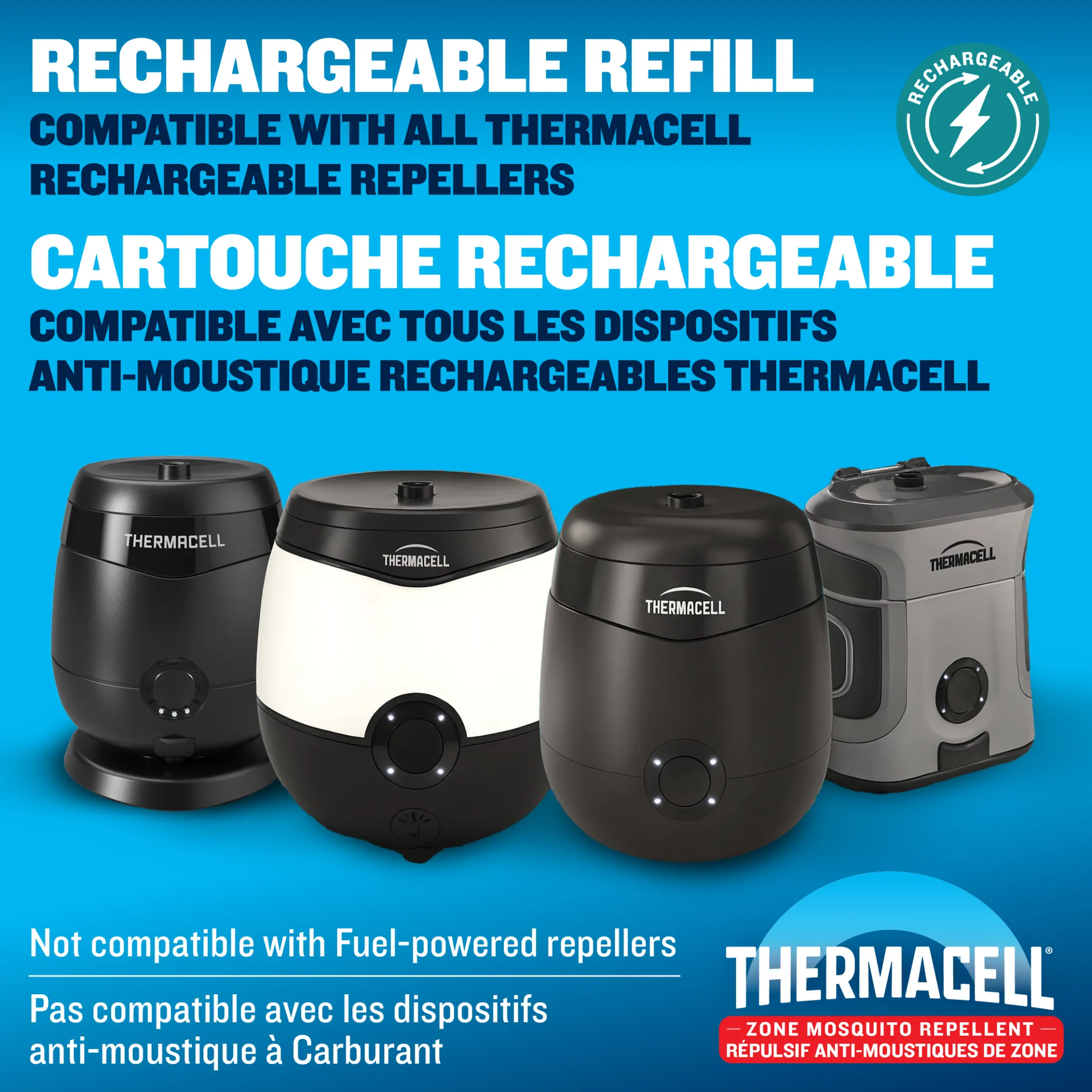 Thermacell E-ZoneGuard Rechargeable Mosquito Repellent Refill 36-Hour Pack