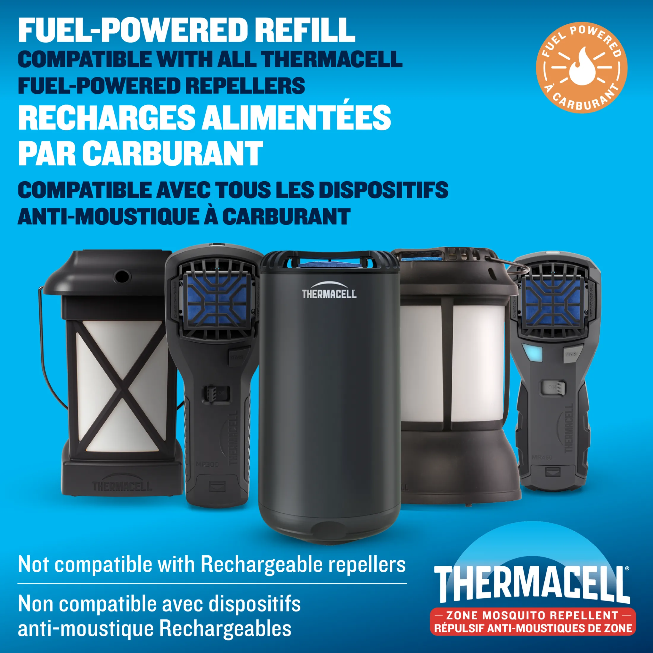 Thermacell Fuel-ZoneGuard Mosquito Repellent Butane Fuel Refill 48-Hour Pack