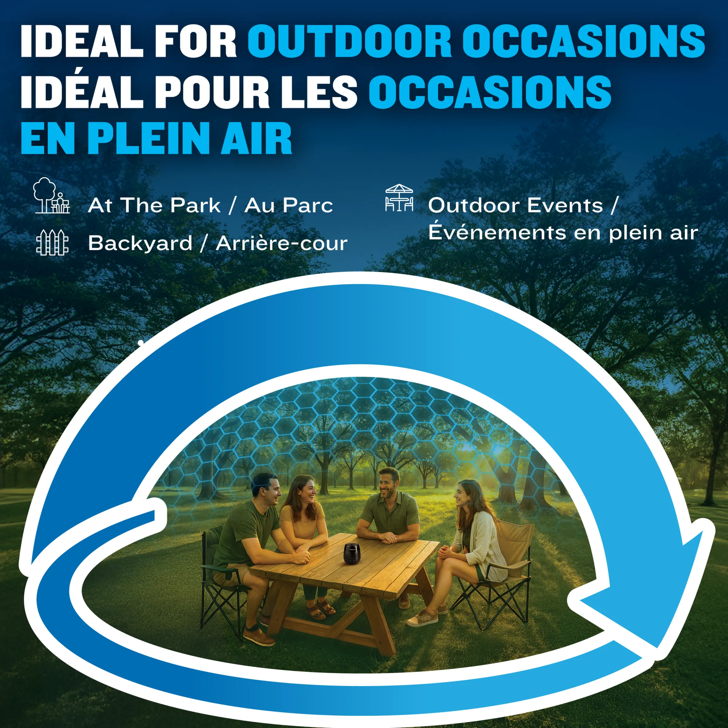 E-ZoneGuard Patio Rechargeable Mosquito Repeller^Thermacell Hot