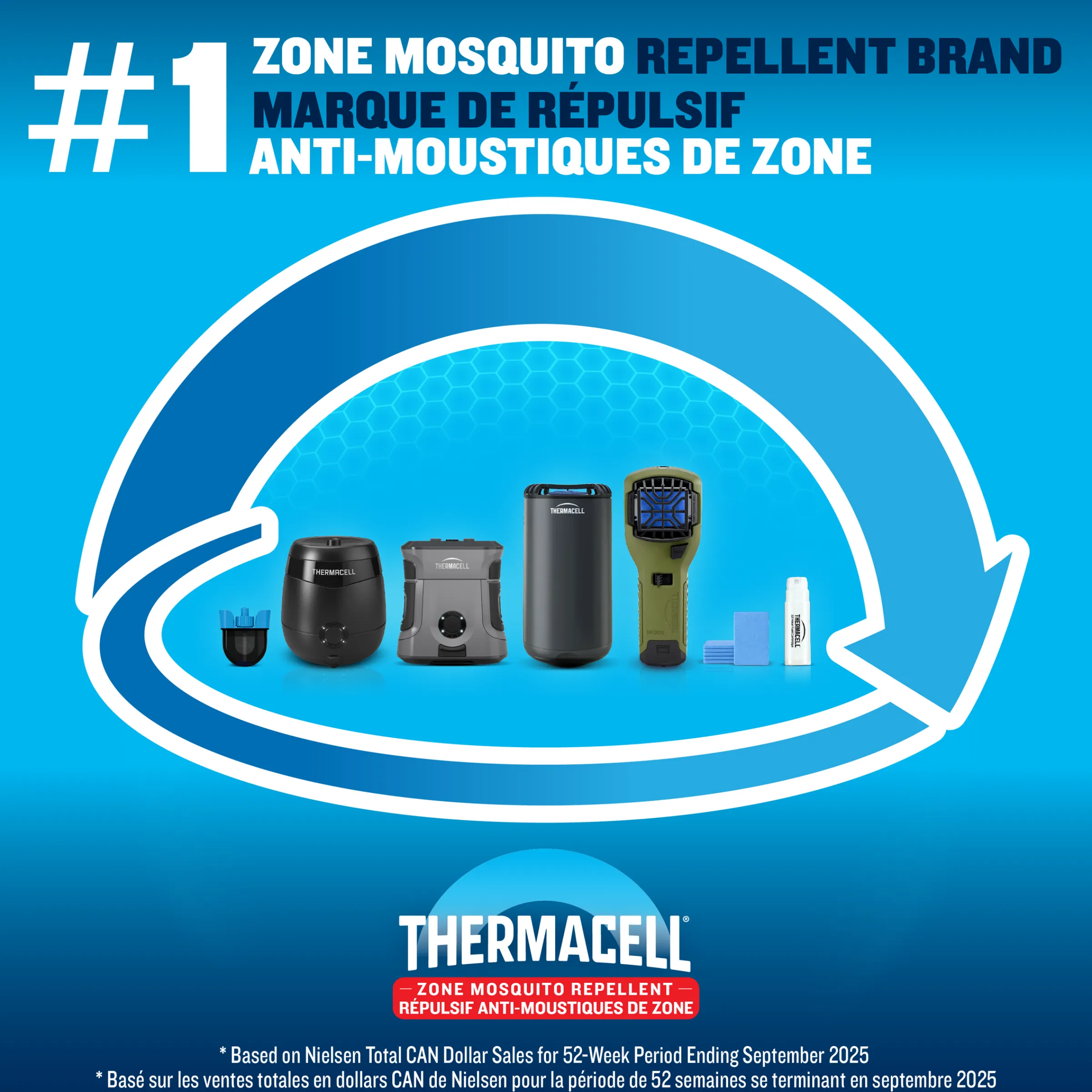 E-ZoneGuard Patio Rechargeable Mosquito Repeller^Thermacell Hot