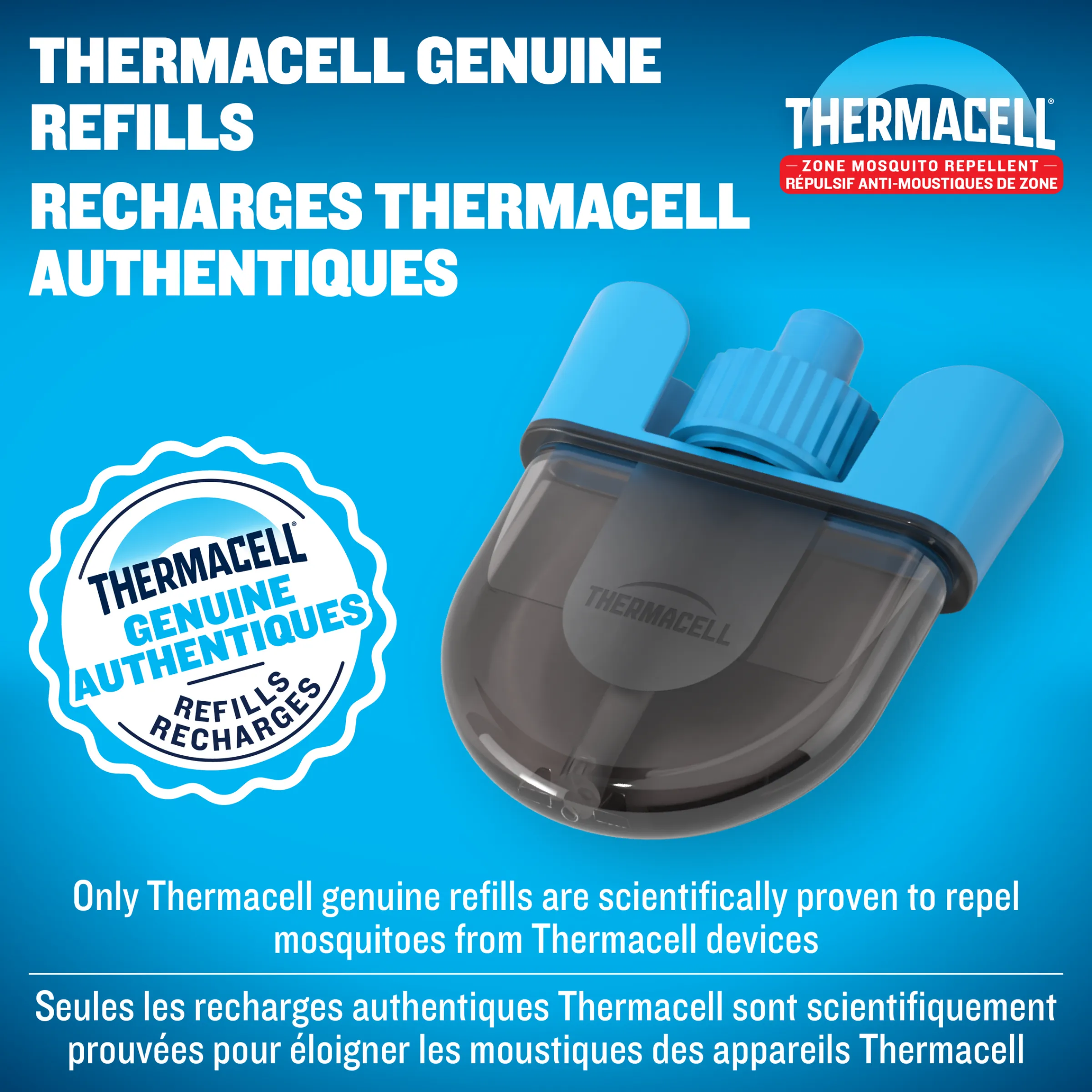 E-ZoneGuard Rechargeable Mosquito Repellent Refill 36-Hour Pack^Thermacell