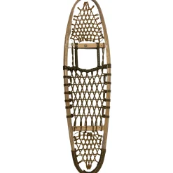 Wood snowshoes with synthetic laces - Modified bear paw