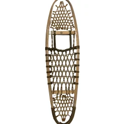 Wood snowshoes with synthetic laces - Modified bear paw^GV Best