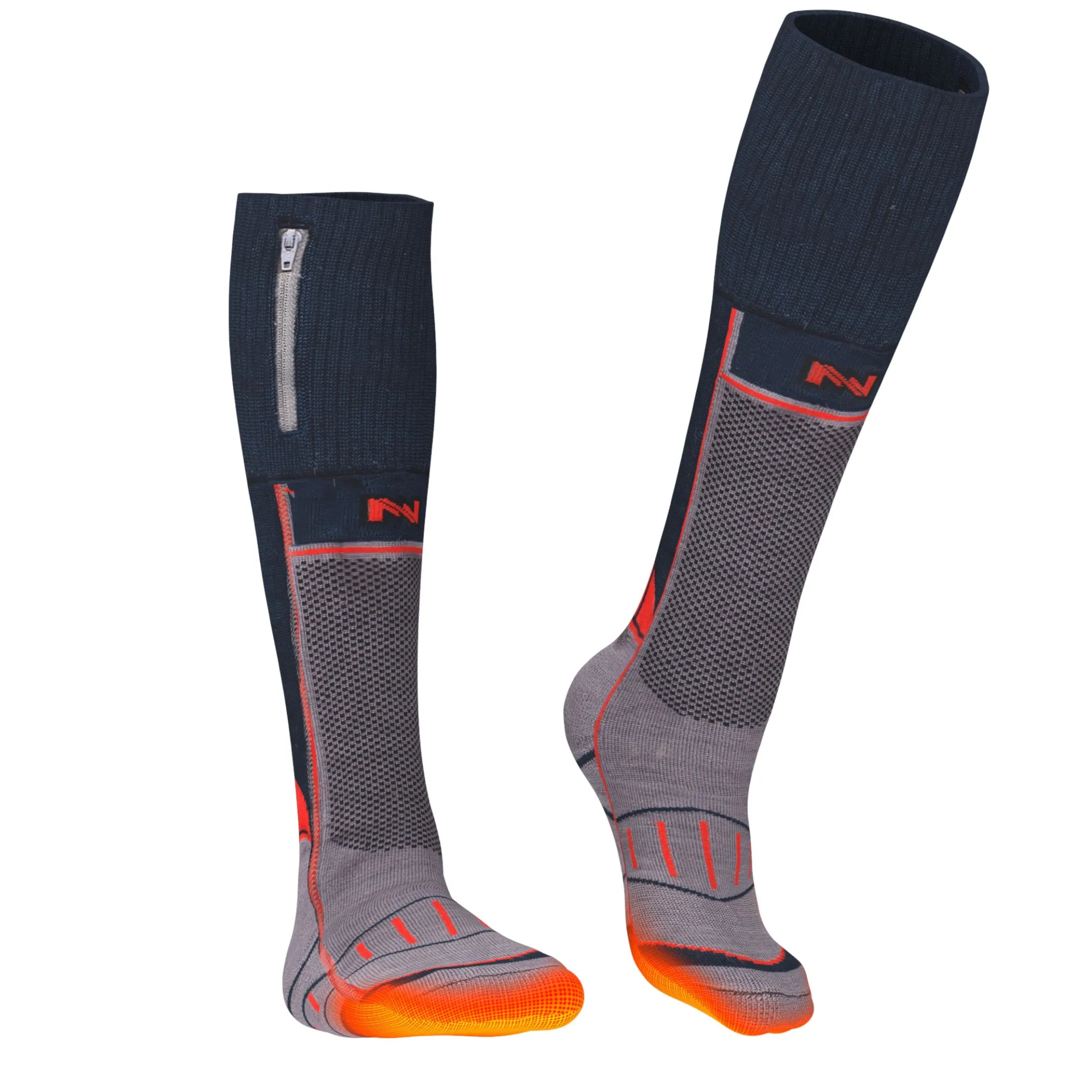 Wool-blend heated socks - Unisex